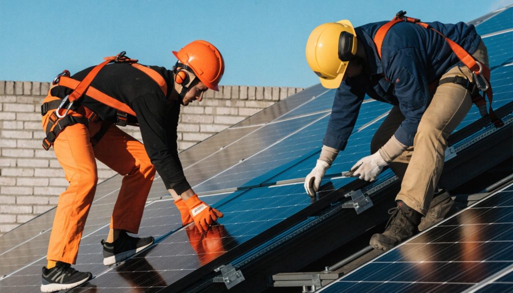 Salidas laborales como instalador de placas solares