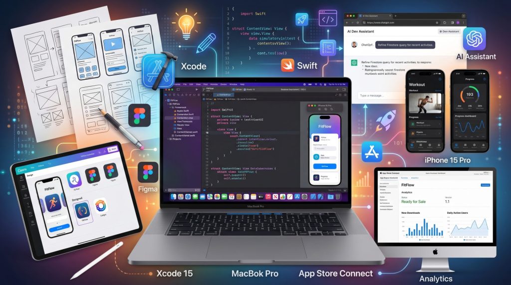 Xcode el programa donde crearás la app
