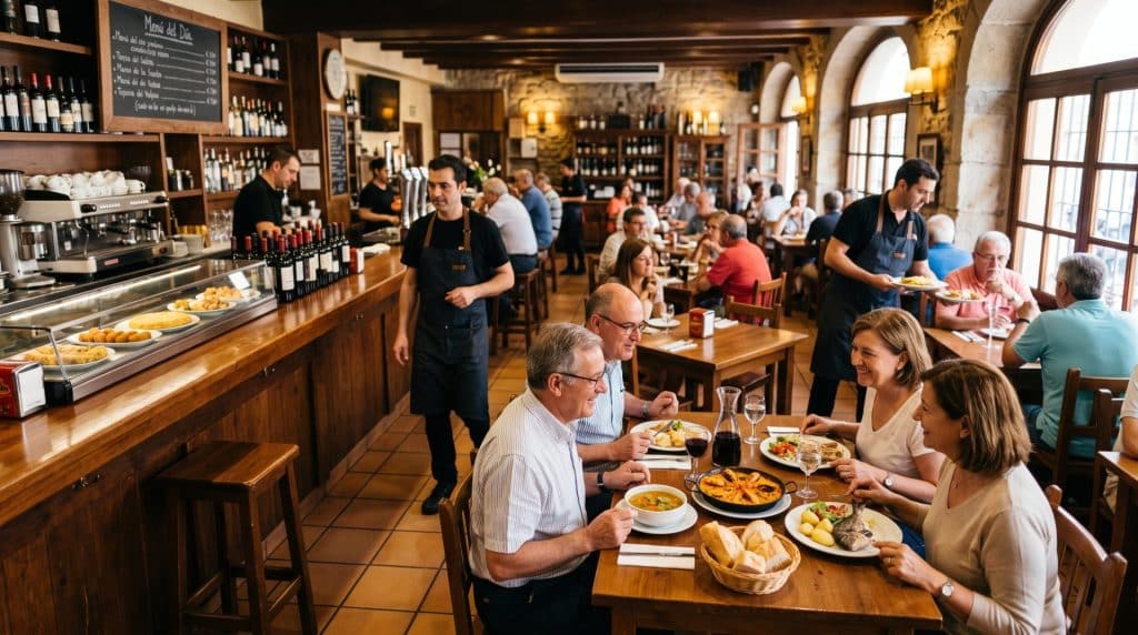 Bar con menú del día
