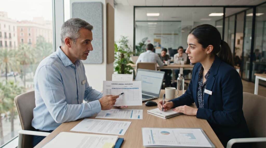 Puede la empresa cambiar mi horario