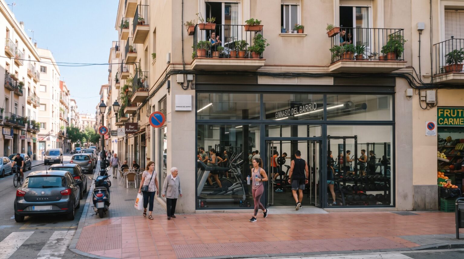 Gimnasio pequeño o mediano en España